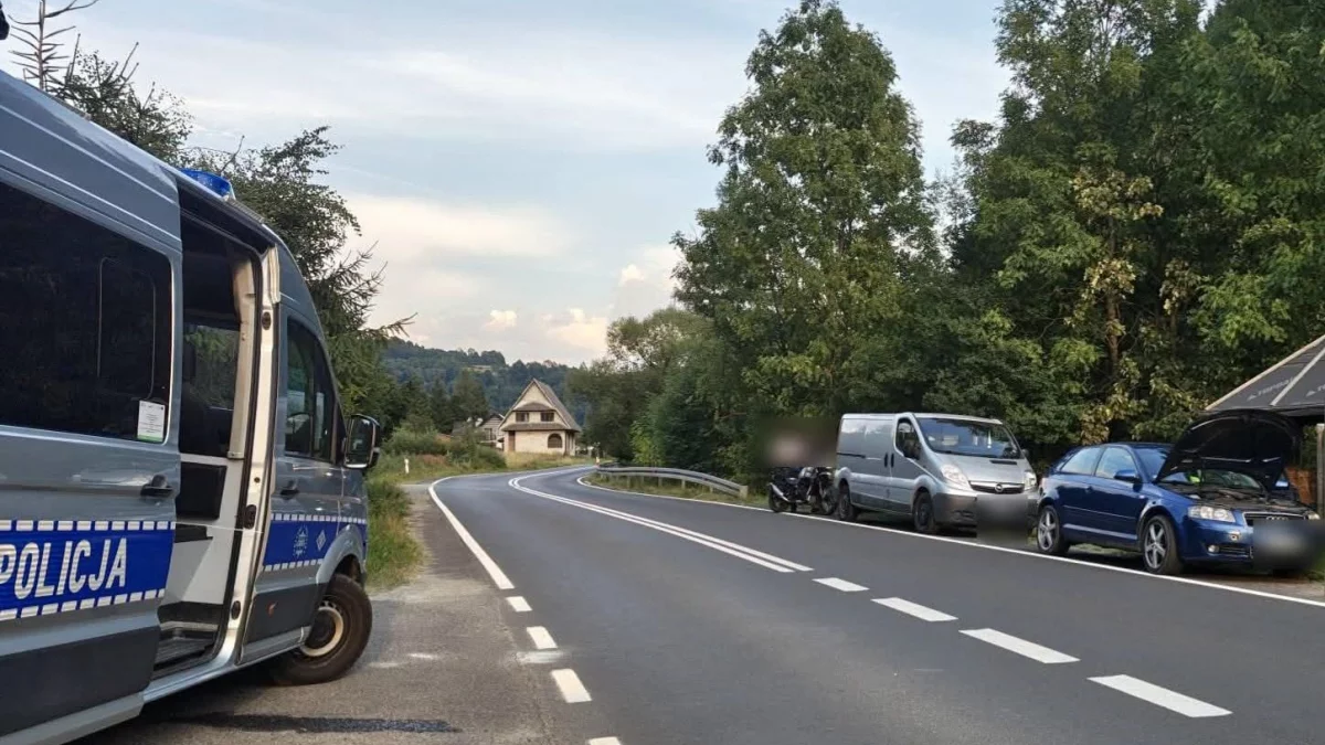 Motocyklista w szpitalu