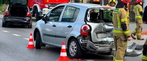 Po zderzeniu aut dziecko trafiło do szpitala - zdjęcie główne