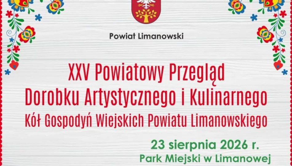 Święto tradycji i dorobku Kół Gospodyń Wiejskich 23 sierpnia w Parku Miejskim - zdjęcie 1