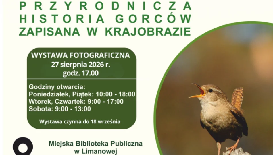 Zaproszenie na wernisaż wystawy pt. „Przyrodnicza historia Gorców zapisana w krajobrazie” - zdjęcie 1