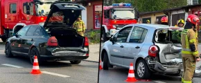 Poniedziałkowe zdarzenia na drogach powiatu - zdjęcie główne