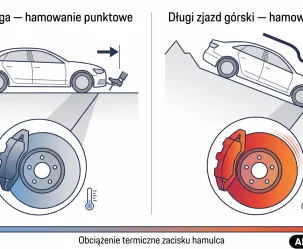 Dlaczego zacisk hamulca zużywa się szybciej na górskich drogach wokół Limanowej? - zdjęcie główne