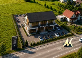 Atrakcyjna działka z projektem budynku usługowo- mieszkaniowego, Mszana Dolna ul.Krakowska - Zdjęcie główne