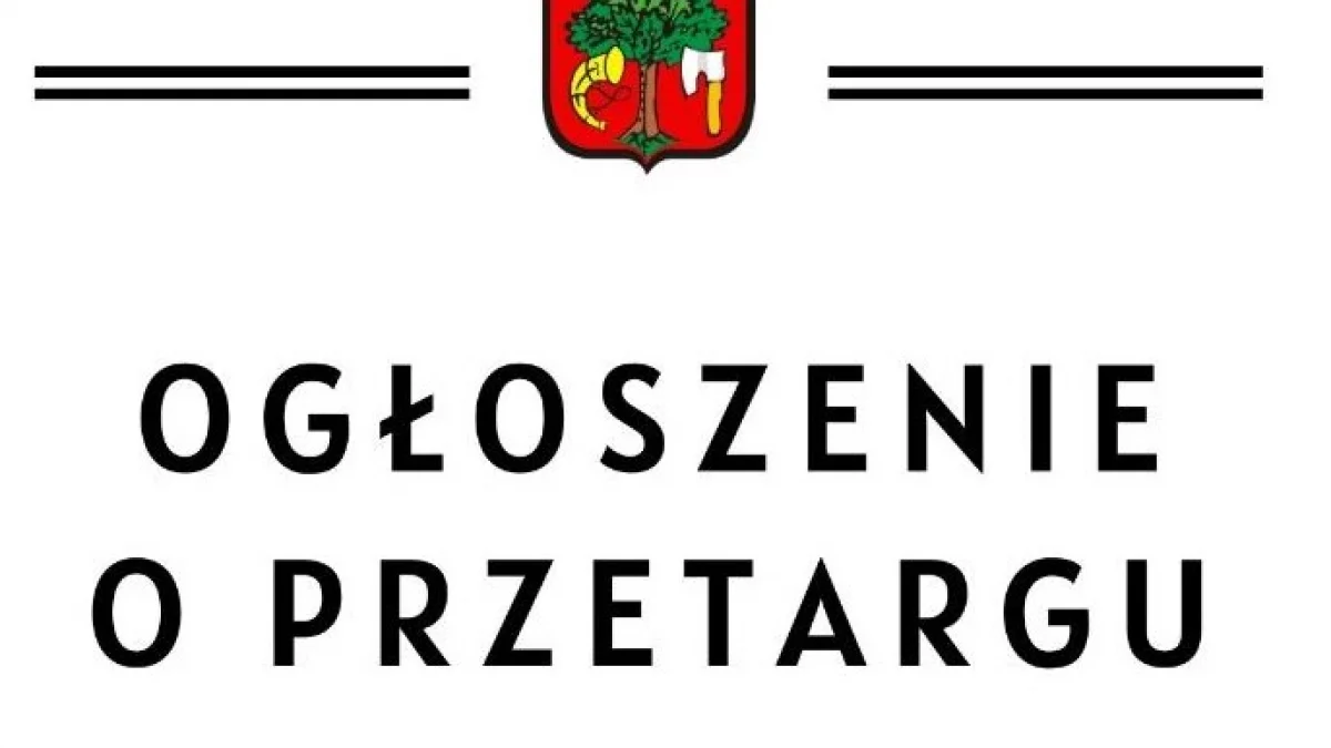 Ogłoszenie o przetargu na dzierżawę terenu pod stanowiska handlowe w obrębie chodnika Rynku w celu sprzedaży okolicznościowej