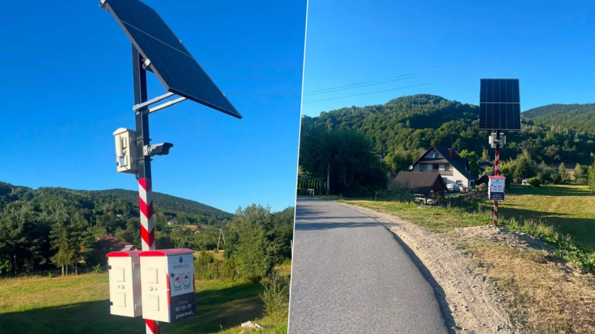 Fotorejestrator na drodze Kowalówka w Podłopieniu