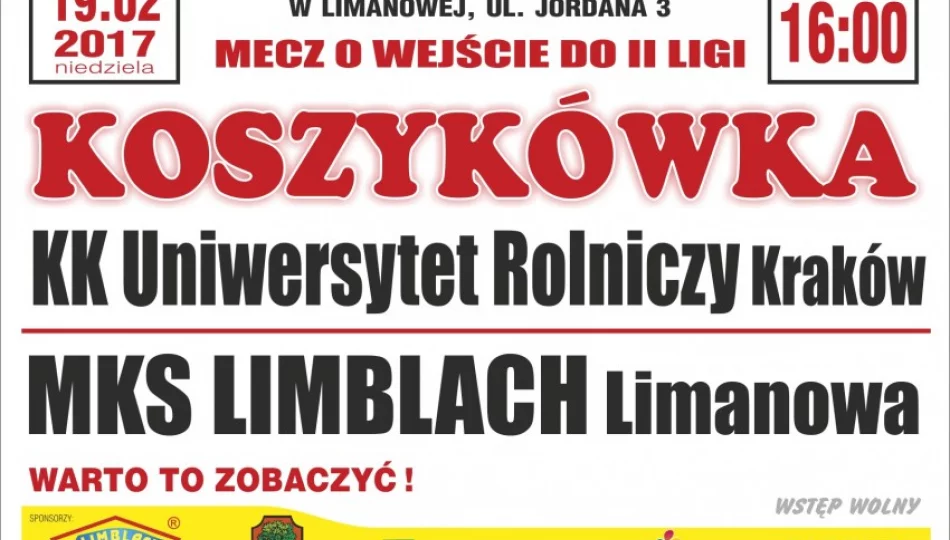 Limblach zaprasza na jutrzejszy mecz z liderem tabeli - zdjęcie 1