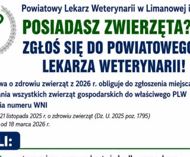 Obowiązek rejestracji podmiotów utrzymujących zwierzęta - Zdjęcie główne