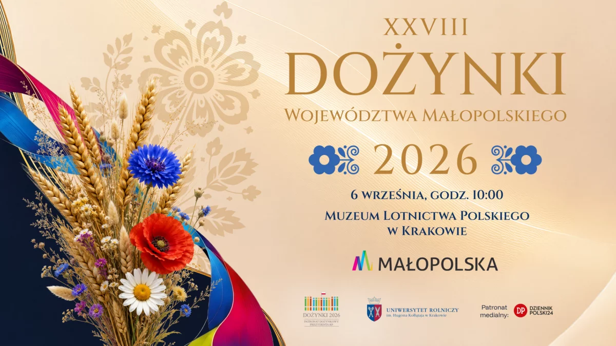  Zaproszenie na XXVIII Dożynki Województwa Małopolskiego – święto tradycji, ludzi i małopolskiej ziemi