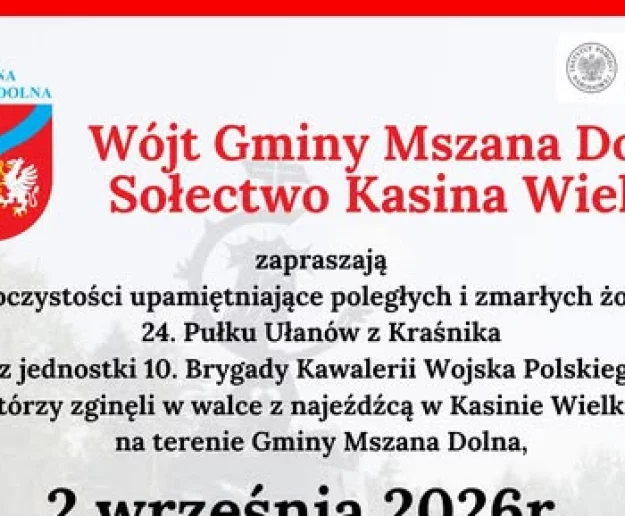 W hołdzie żołnierzom Września 1939. Uroczystości w Kasinie Wielkiej - Zdjęcie główne