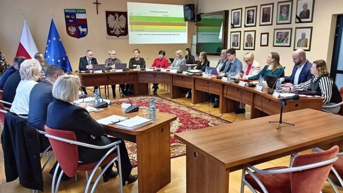  Sesja Rady Miejskiej/fot.: UM Mszana Dolna