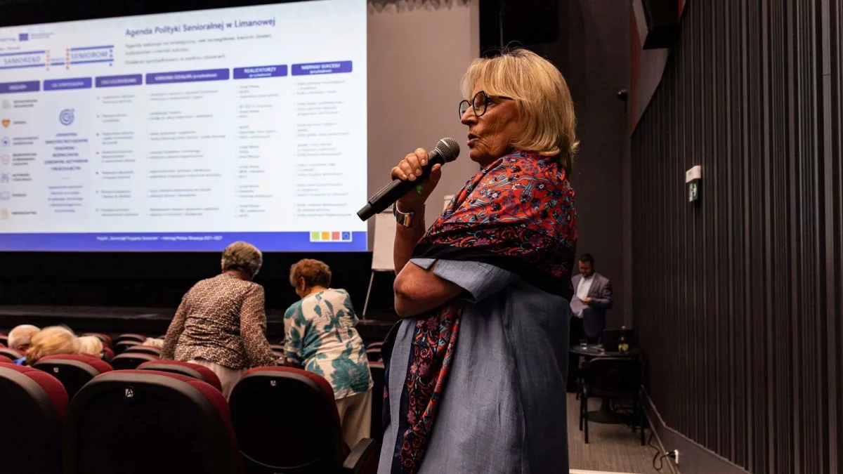 Spotkanie konsultacyjne w Limanowskim Domu Kultury dotyczące Polityki Senioralnej Miasta Limanowa
