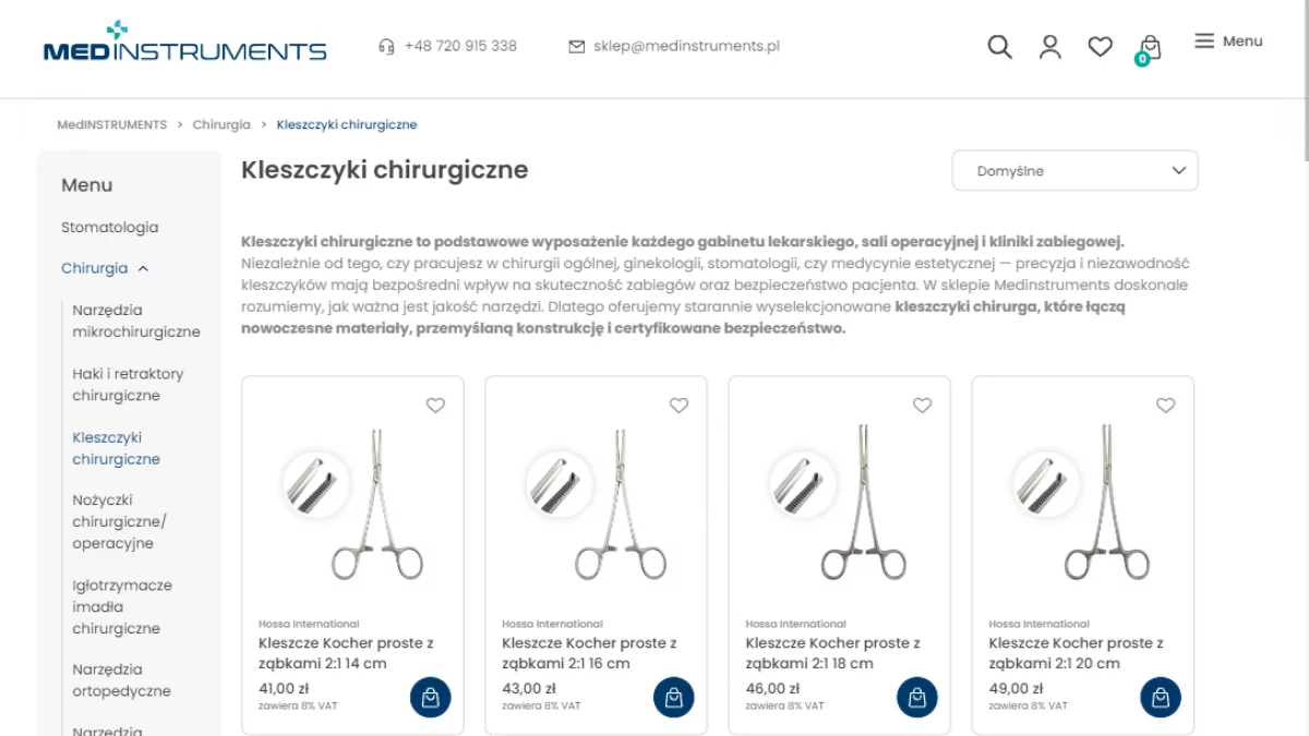 Kleszczyki chirurgiczne