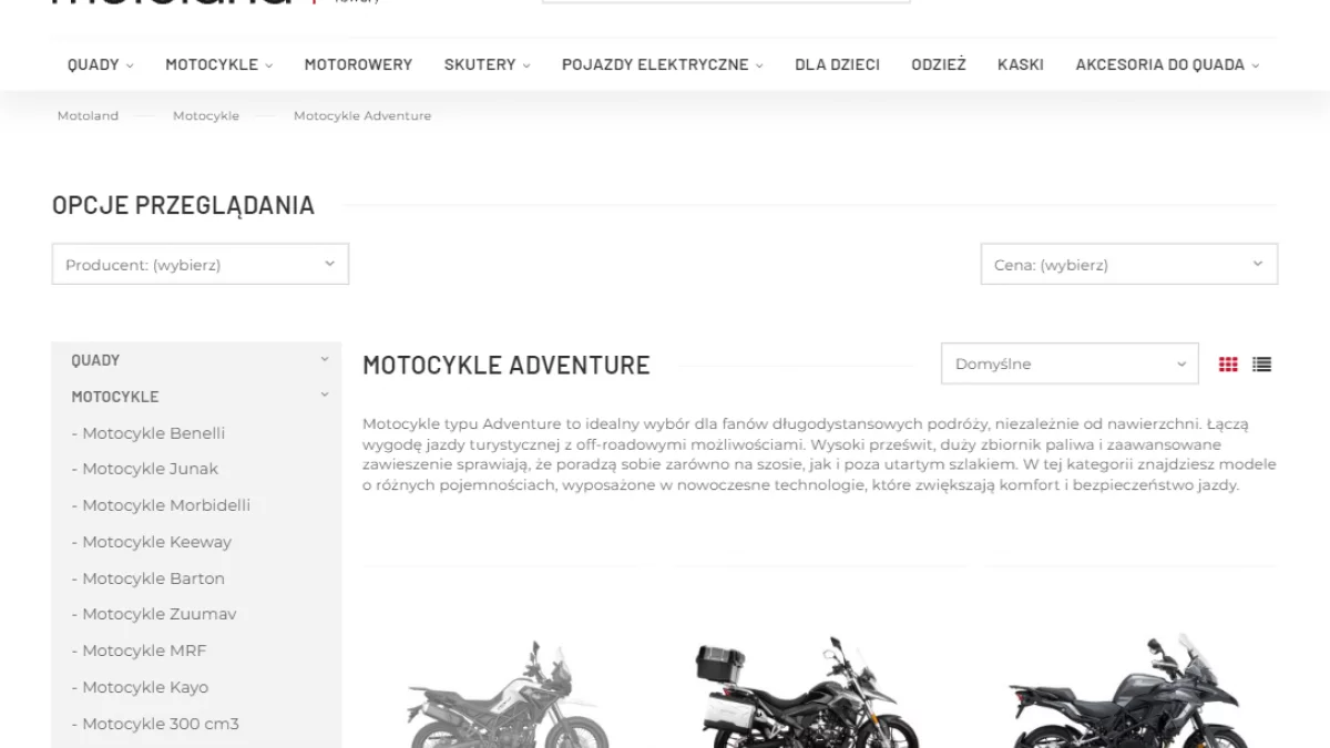 Motoland - motocykle Adventure