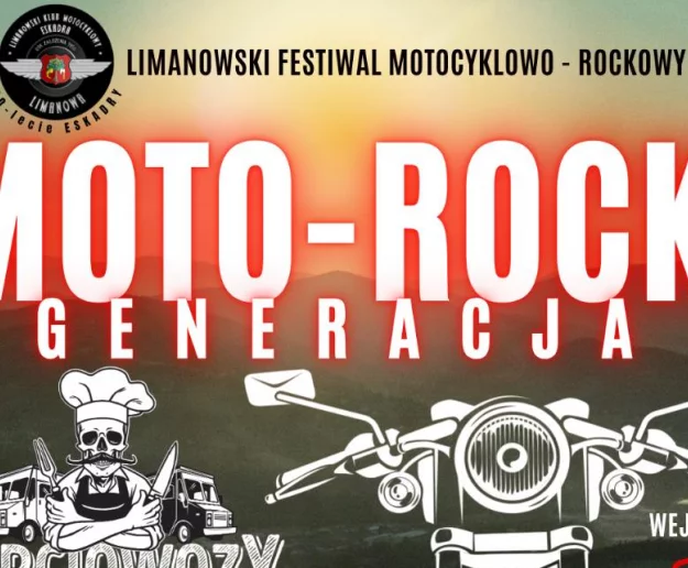Zbliża się 3 edycja MOTO-ROCK GENERACJA 2026 – motocyklowo-rockowy weekend w Limanowej - Zdjęcie główne