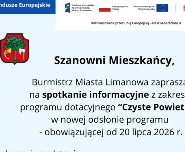 Spotkanie informacyjne dotyczące programu „Czyste Powietrze” i wymiany źródeł ogrzewania - Zdjęcie główne