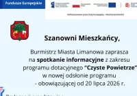 Spotkanie informacyjne dotyczące programu „Czyste Powietrze” i wymiany źródeł ogrzewania - zdjęcie główne