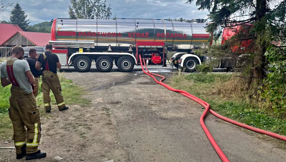 Straż dowozi wodę. W gminie obowiązuje stan kryzysowy - zdjęcie 1