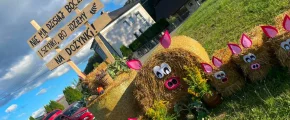 Parada traktorów i ozdoby na dożynkach - zdjęcie główne