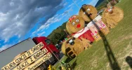 Parada traktorów i ozdoby na dożynkach - zdjęcie 4