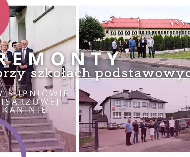 Odbiory prac remontowych przy szkołach podstawowych w Rupniowie, Pisarzowej oraz Kaninie - Zdjęcie główne