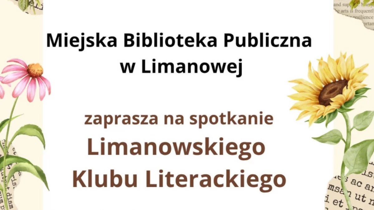 Wrześniowe spotkanie Limanowskiego Klubu Literackiego
