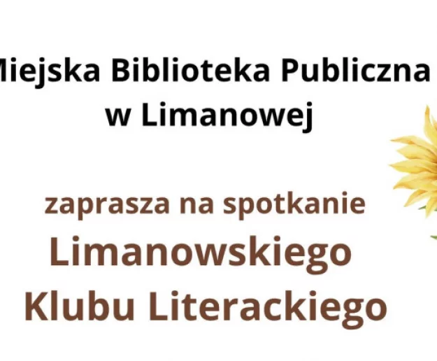 Wrześniowe spotkanie Limanowskiego Klubu Literackiego - Zdjęcie główne
