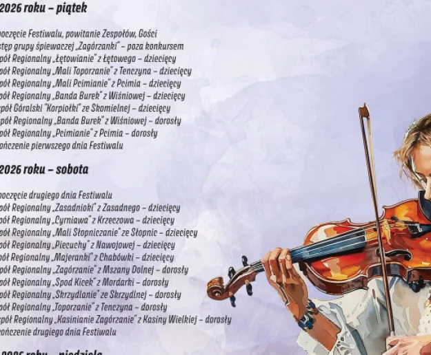 Zbliża się XV Festiwal Zespołów Regionalnych Beskidu Wyspowego „Beskidzka Podkówecka” - Zdjęcie główne