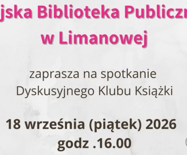 Porozmawiajmy o książkach – kolejne spotkanie Dyskusyjnego Klubu Książki - Zdjęcie główne