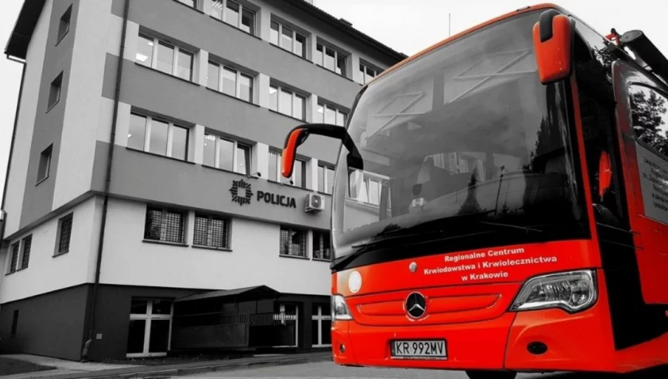 Policjanci organizują zbiórkę krwi - zdjęcie 1