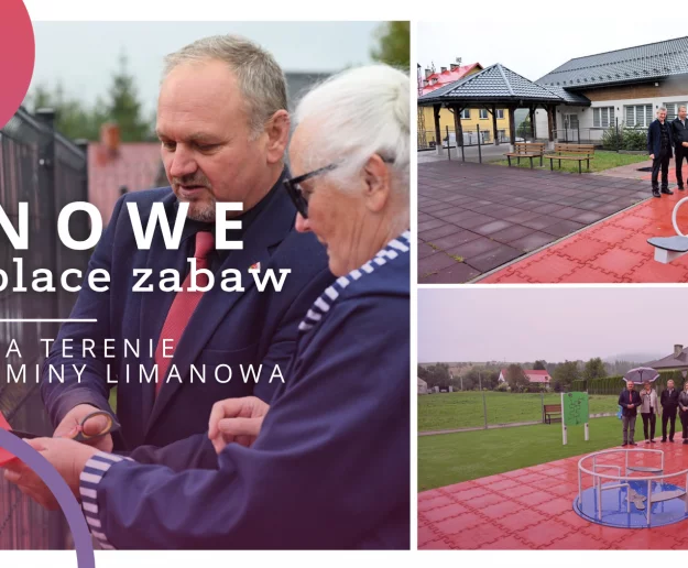 Nowe place zabaw powstały na terenie gminy Limanowa - Zdjęcie główne