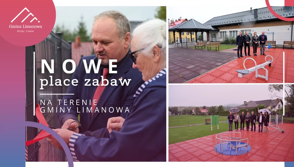 Nowe place zabaw powstały na terenie gminy Limanowa - zdjęcie 1