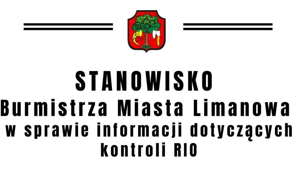 Stanowisko Burmistrza Miasta Limanowa w sprawie publikacji dotyczącej kontroli RIO i umów z MZGKiM Sp. z o.o. - zdjęcie 1