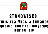 Stanowisko Burmistrza Miasta Limanowa w sprawie publikacji dotyczącej kontroli RIO i umów z MZGKiM Sp. z o.o. - zdjęcie główne