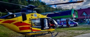 Poważny wypadek rowerzysty, wezwano LPR - zdjęcie główne