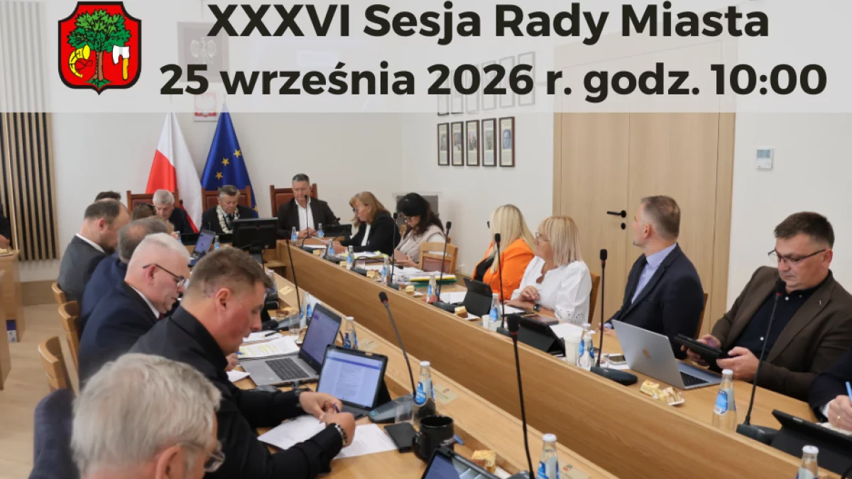 Obrady sesji Rady Miasta – 25 września godz.10:00