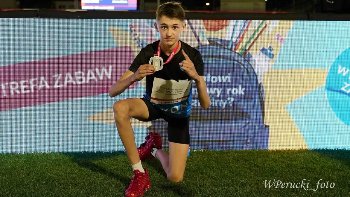 Trzynastolatek wicemistrzem Polski U-16. Zaledwie 0,04 sekundy od zwycięstwa