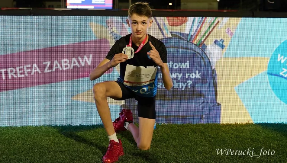 Trzynastolatek wicemistrzem Polski U-16. Zaledwie 0,04 sekundy od zwycięstwa - zdjęcie 1
