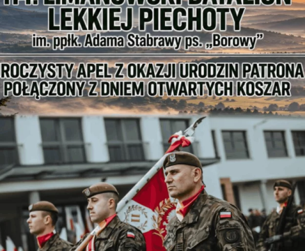 Uroczysty Apel i Dzień Otwartych Koszar 114. Limanowskiego Batalionu Lekkiej Piechoty - Zdjęcie główne