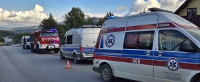 Wjechał w ogrodzenie i skrzynkę gazową. 72-latek w szpitalu - zdjęcie główne