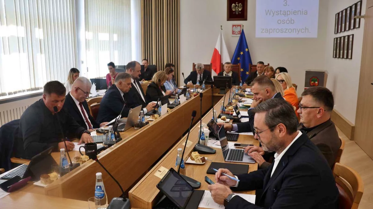 Sesja Rady Miasta w sali obrad Urzędu Miasta Limanowa