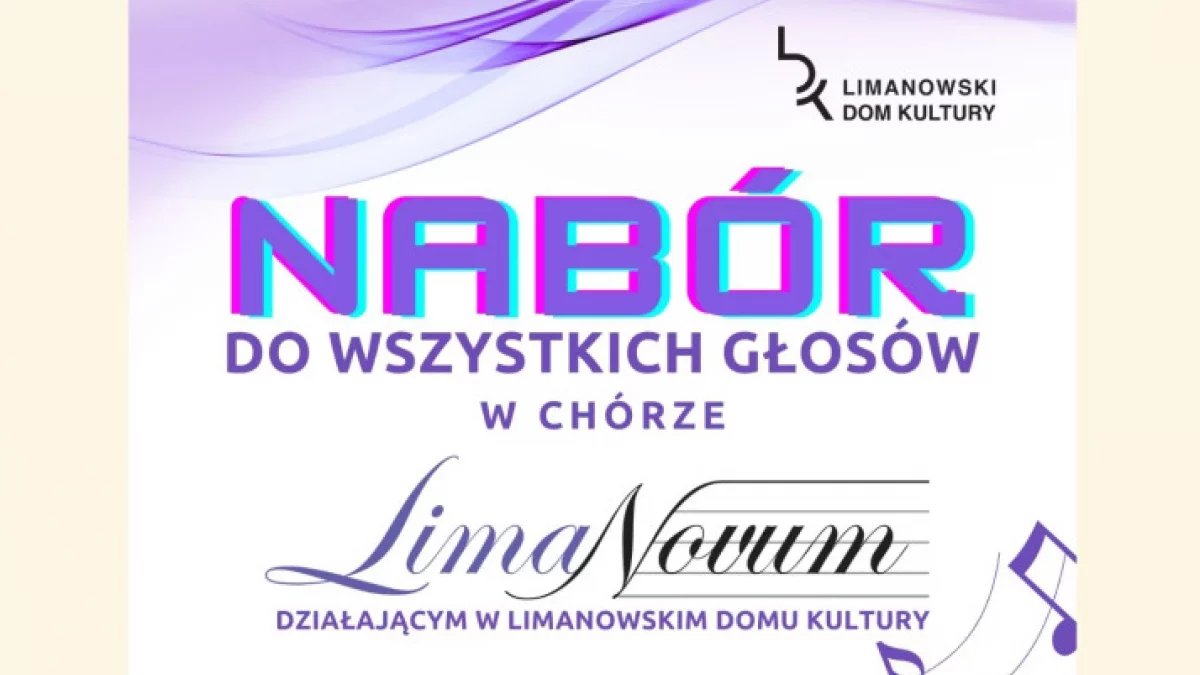 Jesienny nabór do Chóru LimaNovum!