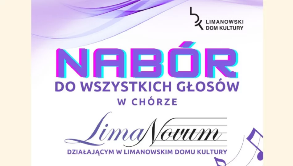 Jesienny nabór do Chóru LimaNovum! - zdjęcie 1