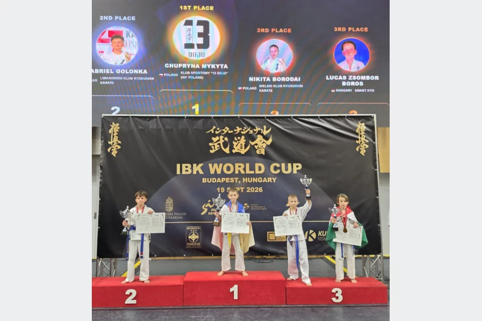 Cztery medale zawodników Limanowskiego Klubu Kyokushin Karate podczas Pucharu Świata w Budapeszcie - zdjęcie 6