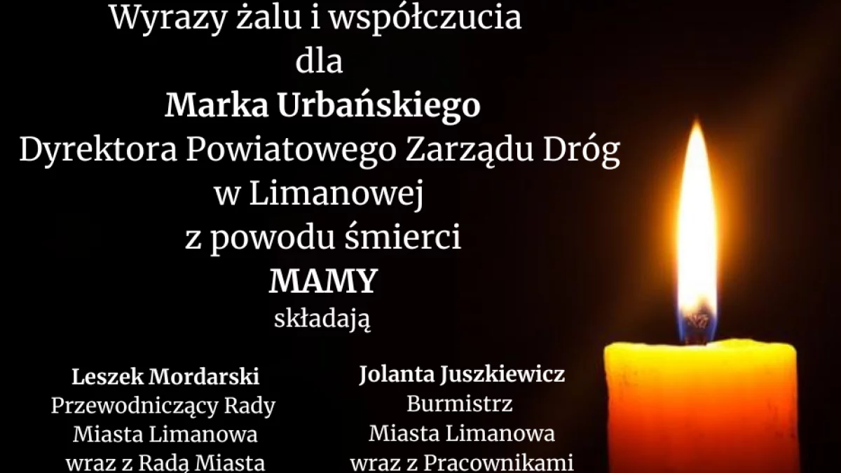 Kondolencje dla Marka Urbańskiego