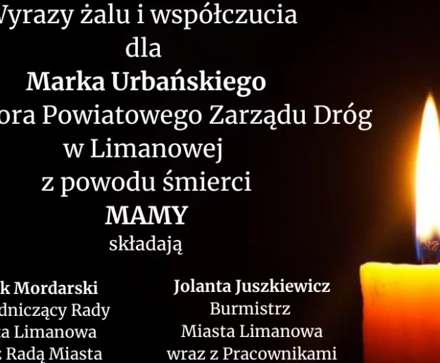 Kondolencje dla Marka Urbańskiego - Zdjęcie główne