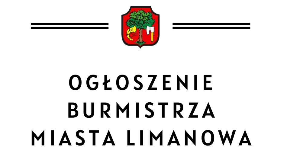 Ogłoszenie Burmistrza Miasta Limanowa – wykaz nieruchomości przeznaczonych do oddania w dzierżawę - zdjęcie 1
