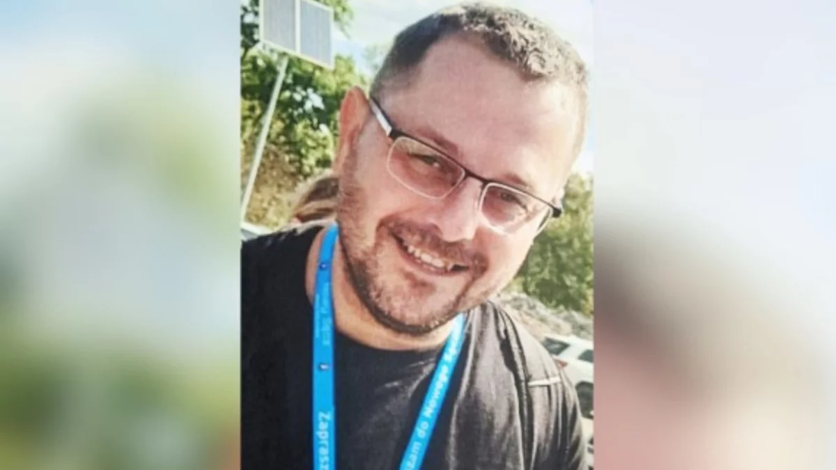 Zdjęcie zaginionego 42-letniego Krzysztofa Fiuta z Nowego Sącza