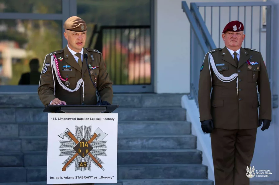  Uroczysty apel połączony z Dniem Otwartych Koszar 114. Limanowskiego Batalionu Lekkiej Piechoty - zdjęcie 11