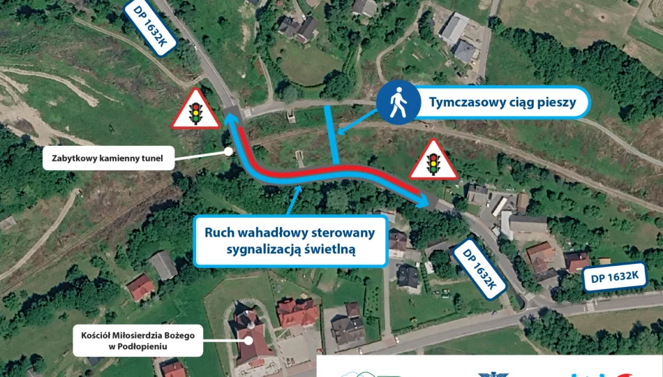 Zmiana organizacji ruchu w miejscowości Podłopień - zdjęcie 1