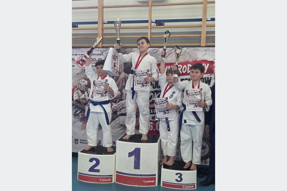 10 medali zawodników Limanowskiego Klubu Kyokushin Karate w Wilkowicach - zdjęcie 11